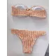 Sexy Breast Wrap Buckle Bikini Swimsuit