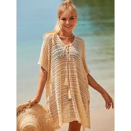 Loose Bandage Hollow Split-Side Cover Up