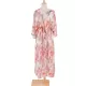 Long Sleeves Floral Printed Chiffon Cardigan Cover-Up Swimwear