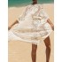 Ragged Embellished See-Through Vacation Cover-Ups