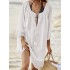 New Style Cotton Large Size Loose Cover-Ups Swimsuit