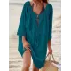 New Style Cotton Large Size Loose Cover-Ups Swimsuit