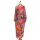 Bohemia Printed Belted Long Sleeves Cover-Up