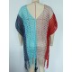 Colorful V-Neck Tassles Mini Cover-Ups Dress