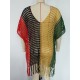 Colorful V-Neck Tassles Mini Cover-Ups Dress