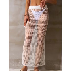 Hollow Ankle-Length Skirt Cover-Ups Swimsuit