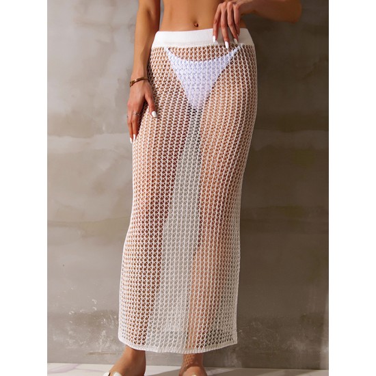 Hollow Ankle-Length Skirt Cover-Ups Swimsuit