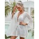 Shawl Long Sleeves Cover-Ups Swimsuit