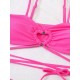 Spaghetti Neck Three Pieces Bikini Set