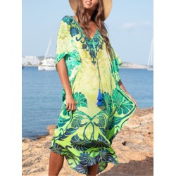 Printed Beach Vacation Cover-up