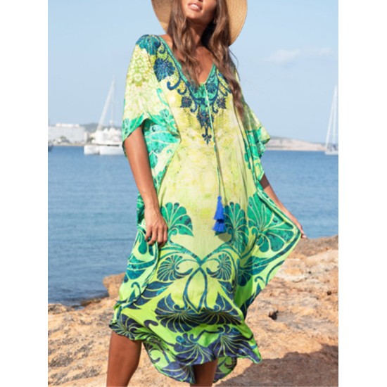 Printed Beach Vacation Cover-up