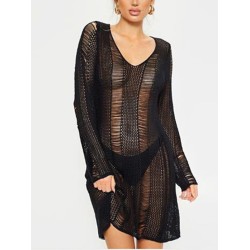 Sexy Crochetgo Hollow Bohemia Cover-Ups Tops