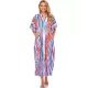 Striped Loose Pocket Cardigan Vacation Beach Cover-Up Swimwear