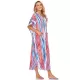 Striped Loose Pocket Cardigan Vacation Beach Cover-Up Swimwear