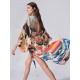 Quick-Drying Kimono Printing Loose Cardigan Cover-Up Swimwear