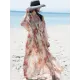 Chiffon Printed Loose Thin Cardigan Vacation Cover-Up Swimwear