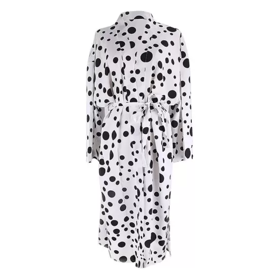 Polka-Dot Print Loose Cardigan Beach Cover-Up Swimwear