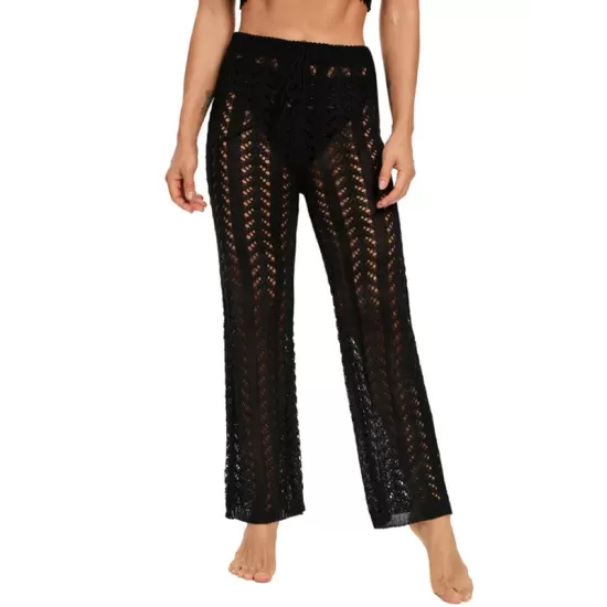 Sexy Crochetgo Hollow Beach Trousers Cover-Ups