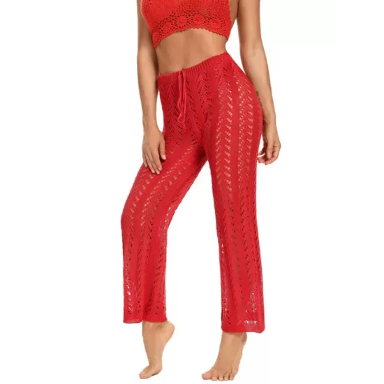 Sexy Crochetgo Hollow Beach Trousers Cover-Ups