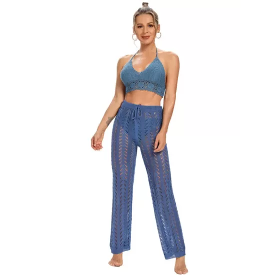 Sexy Crochetgo Hollow Beach Trousers Cover-Ups