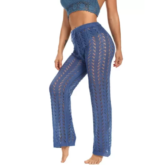 Sexy Crochetgo Hollow Beach Trousers Cover-Ups