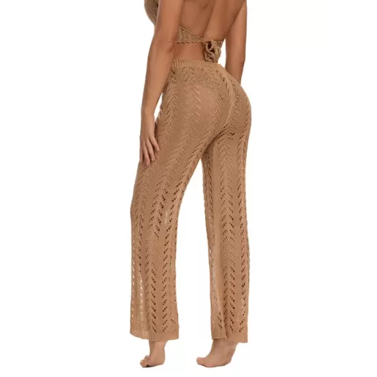 Sexy Crochetgo Hollow Beach Trousers Cover-Ups