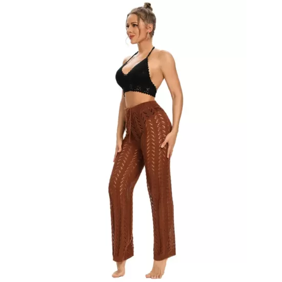 Sexy Crochetgo Hollow Beach Trousers Cover-Ups