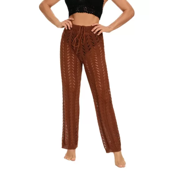 Sexy Crochetgo Hollow Beach Trousers Cover-Ups