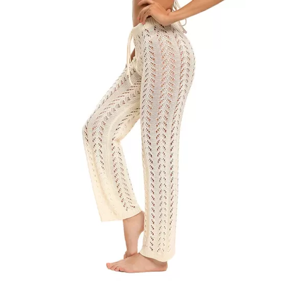 Sexy Crochetgo Hollow Beach Trousers Cover-Ups