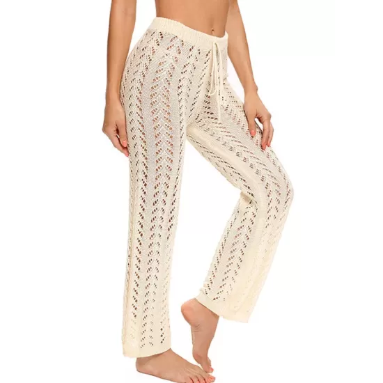 Sexy Crochetgo Hollow Beach Trousers Cover-Ups