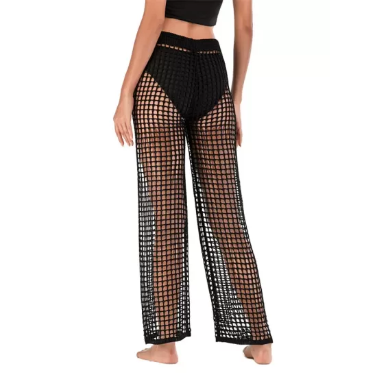 Sexy See-Through Crochetgo Hollow Beach Trousers Cover-Ups