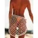 Knitted Hollow Sexy Triangle Scarf Shawl Cover-Up Swimwear