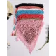 Knitted Hollow Sexy Triangle Scarf Shawl Cover-Up Swimwear