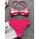 Shell Type Solid Color Split Bikini Swimsuit