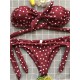 Knot Polka-Dot Bikinis Swimwear