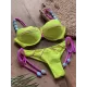 Spaghetti Neck Split-Joint Bikini Set