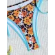 Vacation Tie Side Printed Halter-Neck Bikini Swimsuit