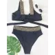 Straps Padded Two Pieces Bikini Set