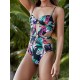 Sexy Hollow Split-Joint Underwired One-Piece Swimwear