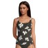 Floral Printed High-Waisted Split Swimwear