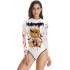 Fashion Halloween Teddy Bear Printed Long-Sleeves Wetsuit