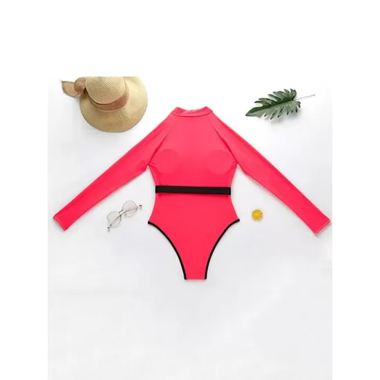 Deep V-Neck Zipper Long Sleeves Wetsuit