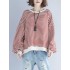 Loose Striped Split-joint Sweatshirt