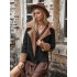 Casual Loose Solid Color Lapel Collar Jackets&Coat