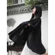 Simple Solid Loose Batwing Sleeve Hood Cape