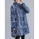 Vintage Ramie Cotton Printing Outerwear&Coat