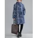 Vintage Ramie Cotton Printing Outerwear&Coat