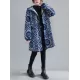 Vintage Ramie Cotton Printing Outerwear&Coat