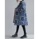 Vintage Ramie Cotton Printing Outerwear&Coat