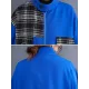 Original Long Sleeves Loose Contrast Color Plaid Split-Joint Zipper Stand Collar Outerwear